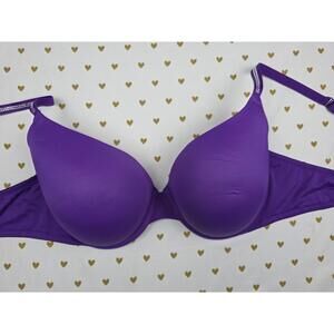 Victorias Secret PINK purple 38DD Wear Everywhere Push Up bra